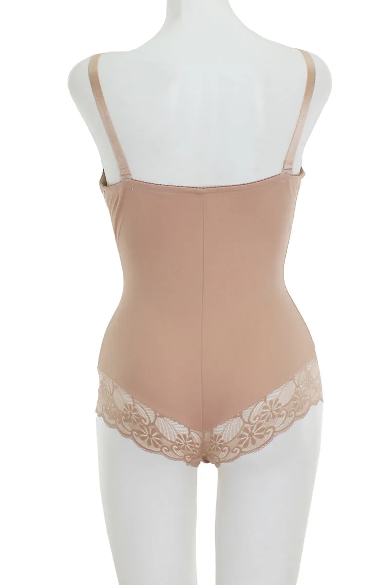 Lace And Mesh Bodysuit Shapewear