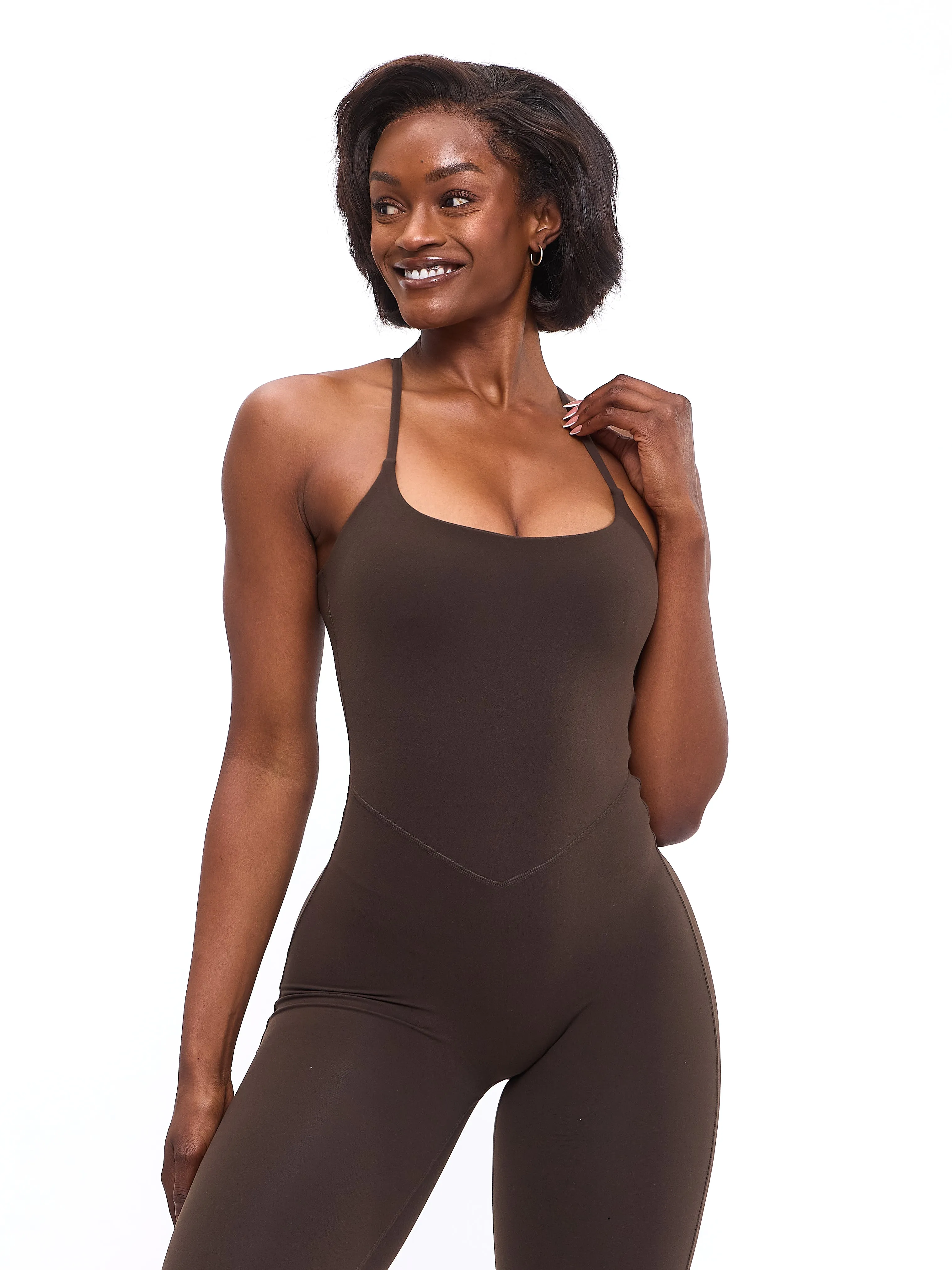 Legacy Flare Bodysuit - Cold Brew