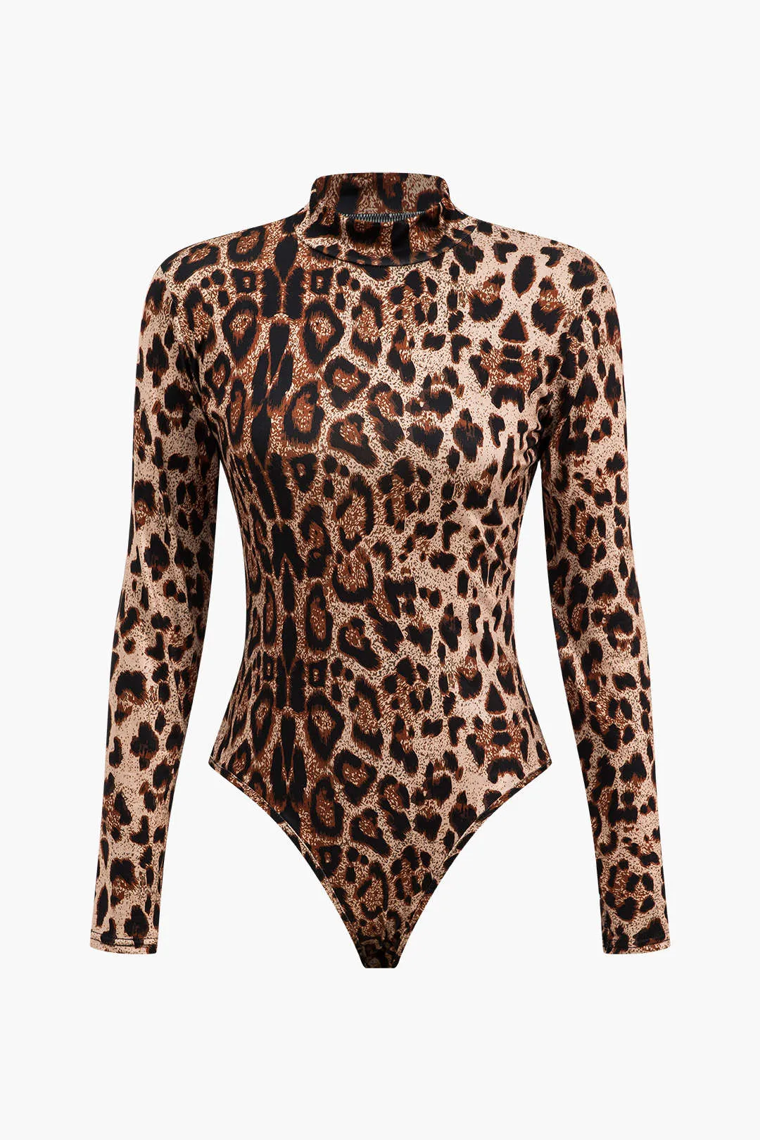 Leopard Print Long Sleeve Bodysuit