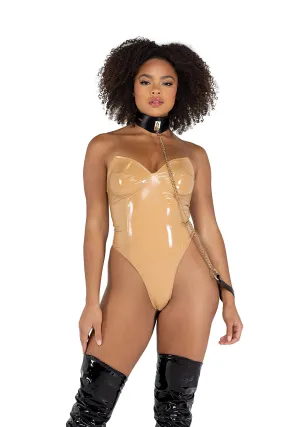 LI363 - New High-Cut Vinyl Bodysuit