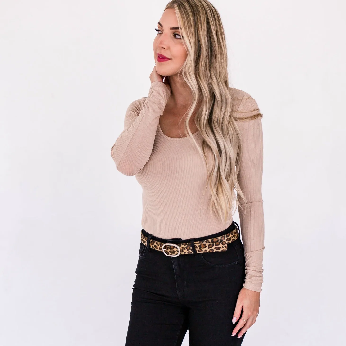 Long Sleeve Scoop Neck Bodysuit