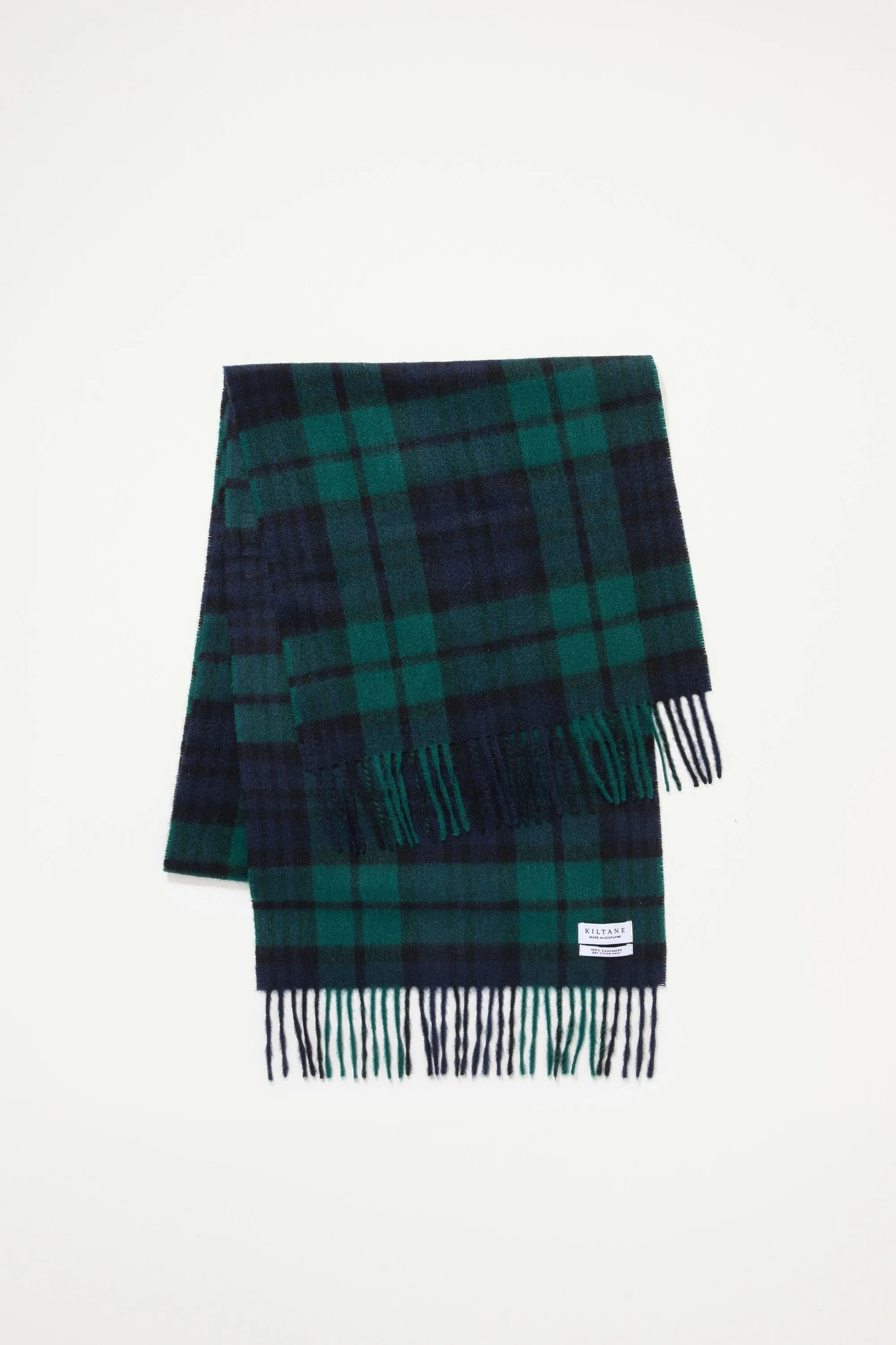 Made in Scotland Heritage Cashmere Wide Scarf - Blackwatch