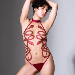 Medusa Bodysuit - Oxblood - Available in Multiple Nudes