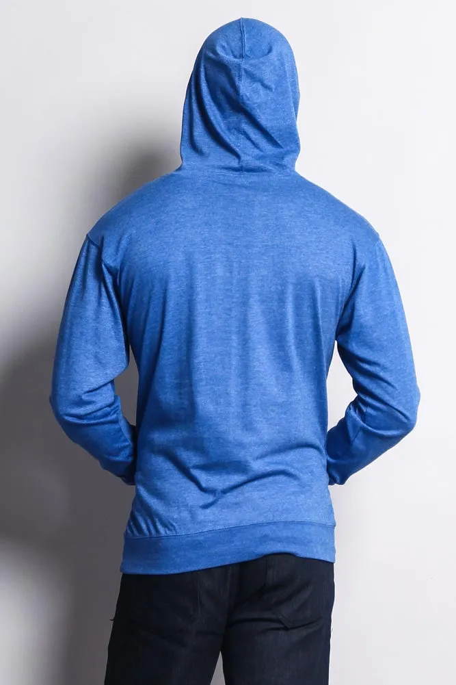 Men's Essential Cross-Dyed Heather Jersey Pullover Hoodie