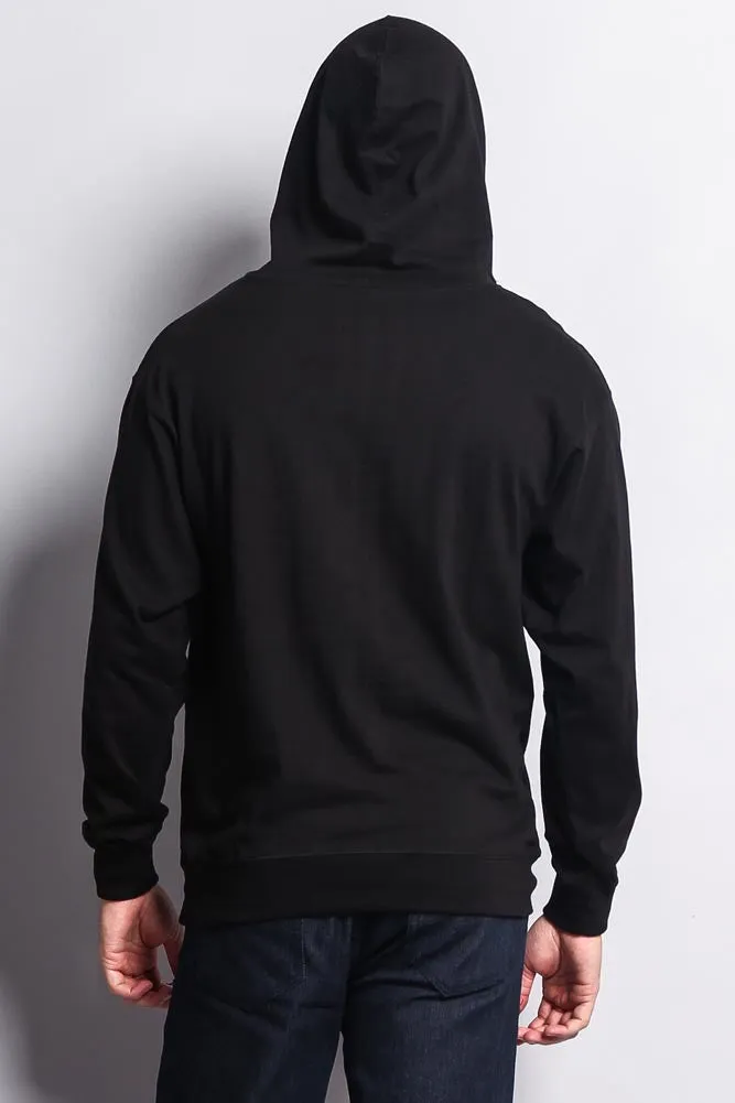 Men's Essential Cross-Dyed Heather Jersey Pullover Hoodie