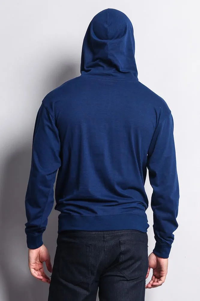 Men's Essential Cross-Dyed Heather Jersey Pullover Hoodie