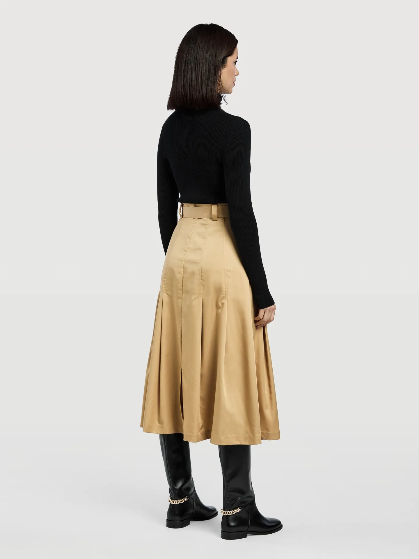 Midi Skirt With Pleats