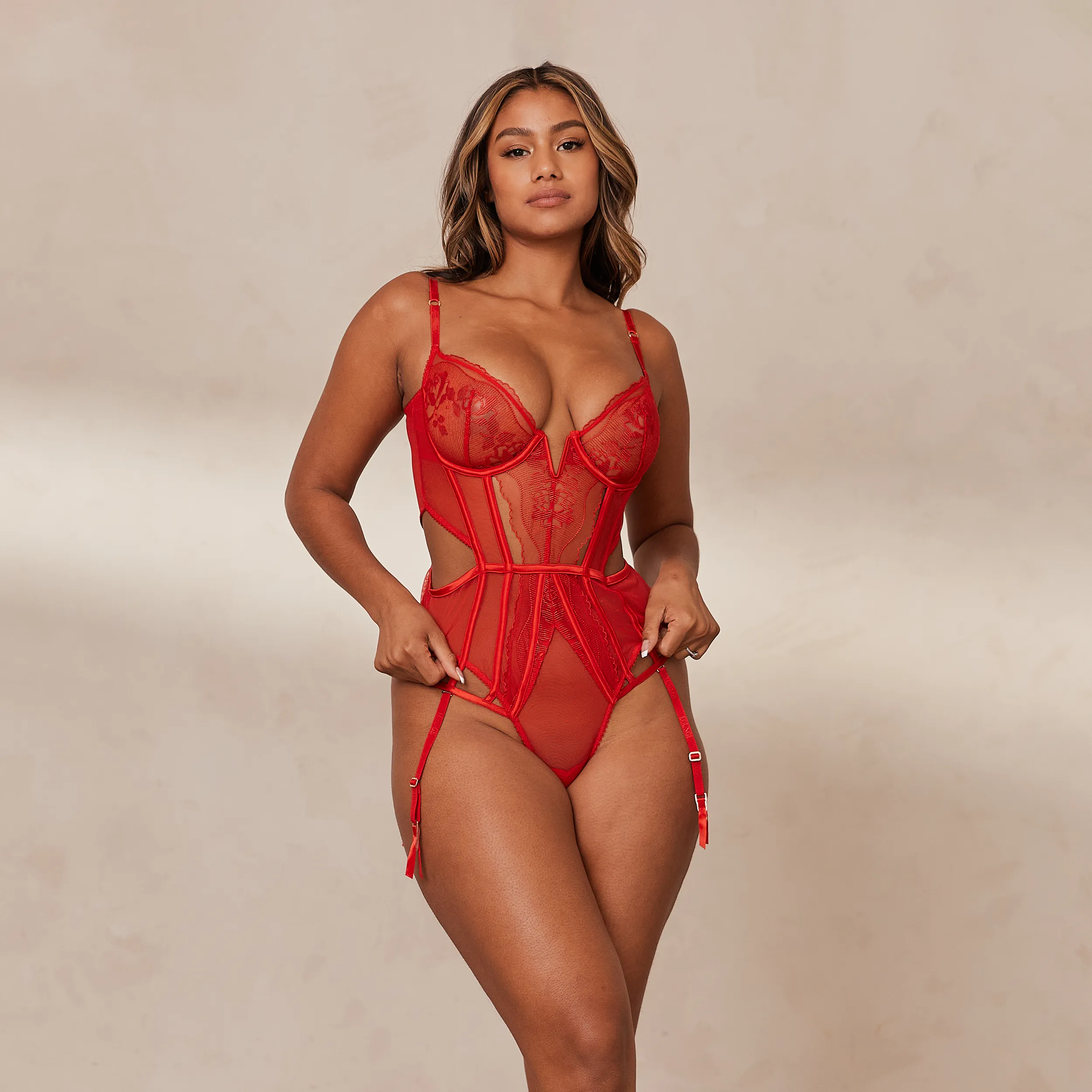 Mila Bodysuit - Red