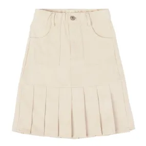 Mini Nod Pleated Skirt Sand