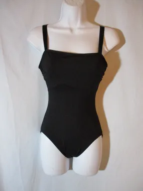 MIRELLA BLACK Leotard Bodysuit Sleeveless M Lingerie