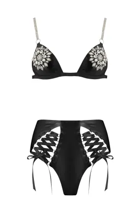 Mu Lambda Latex Lingerie Set