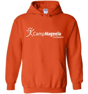 Nageela Midwest Heavy Blend Hoodie White Logo