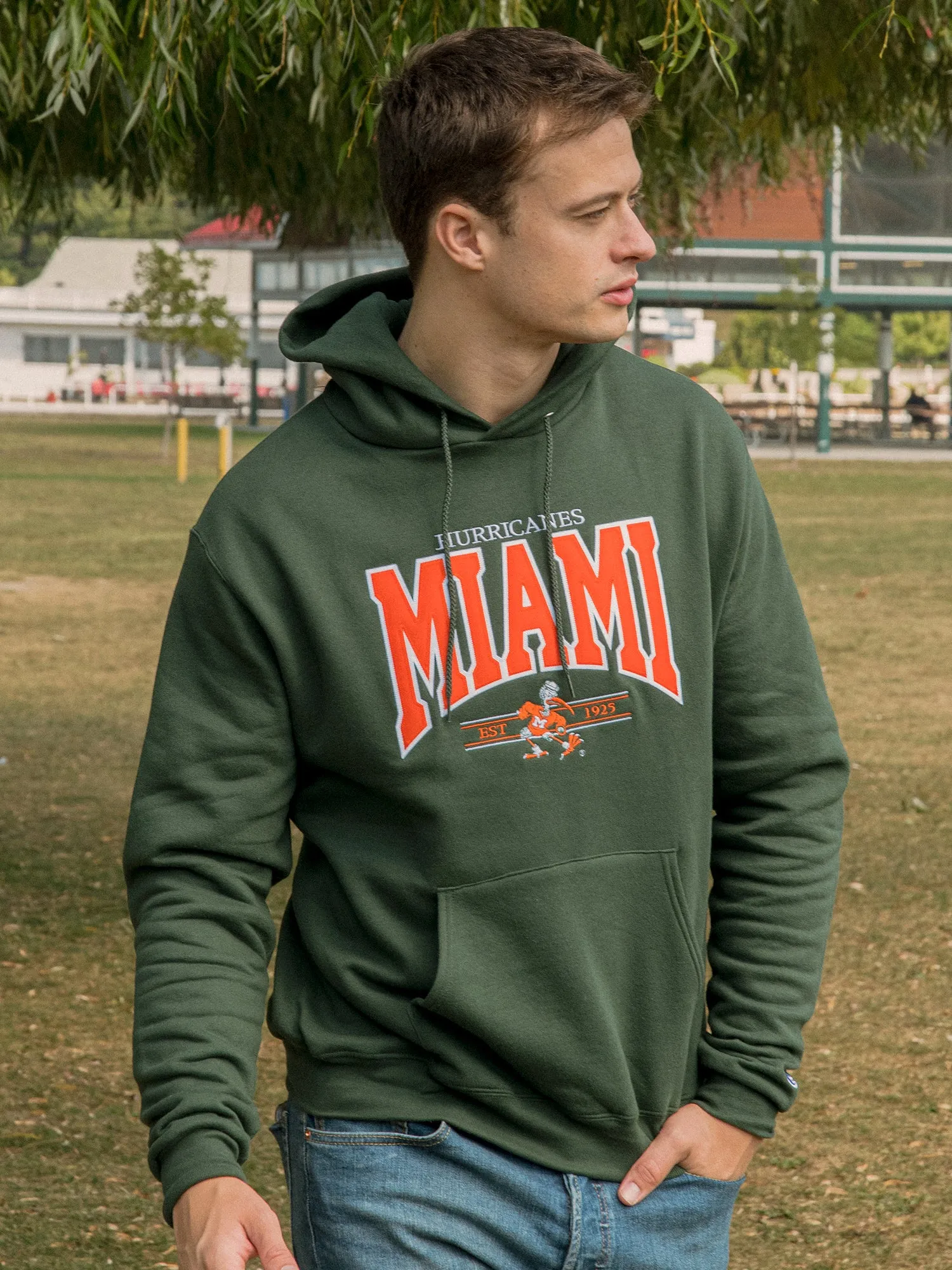 NCAA MIAMI U PULLOVER HOODIE