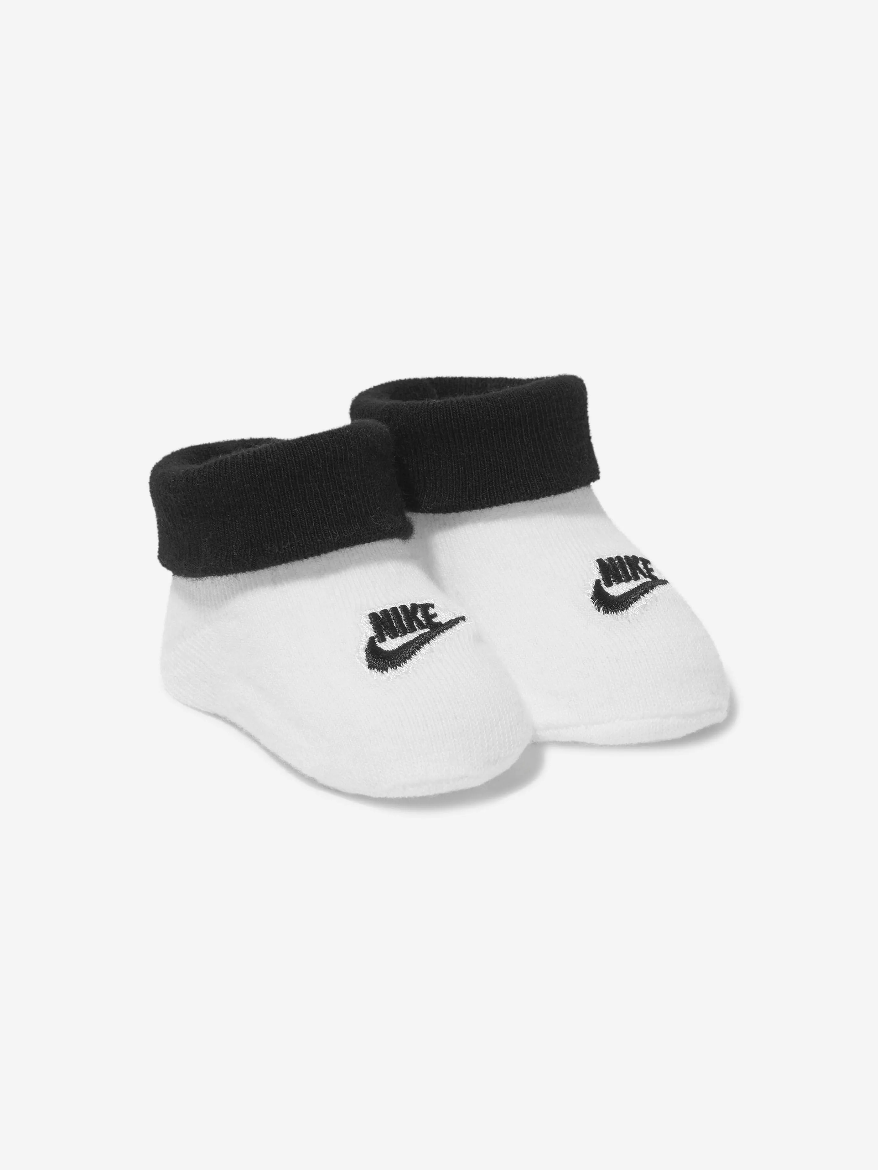 Nike Baby Boys Futura Logo Box Bodysuit Set in White