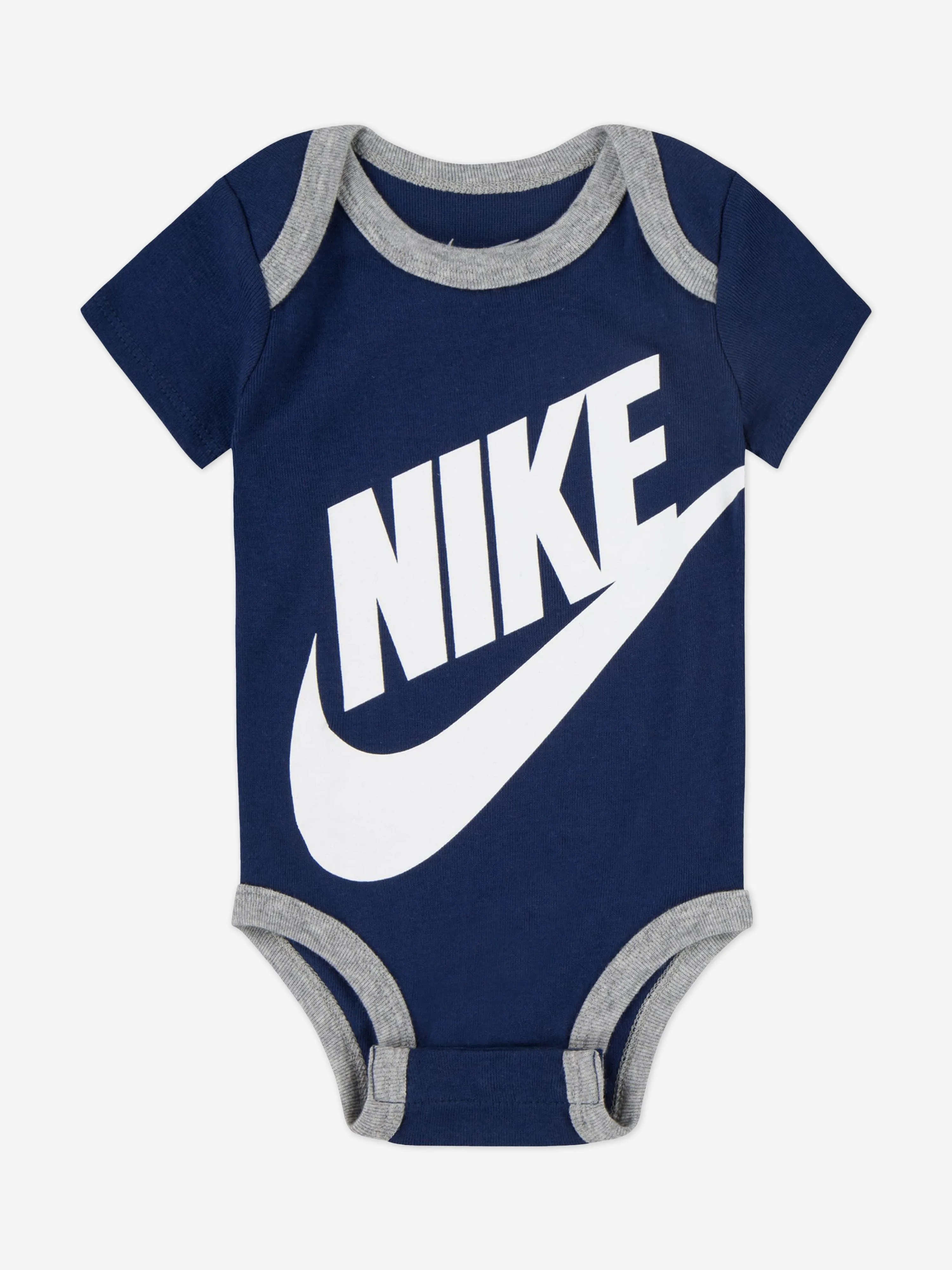 Nike Baby Boys Logo Bodysuit Gift Set in Blue