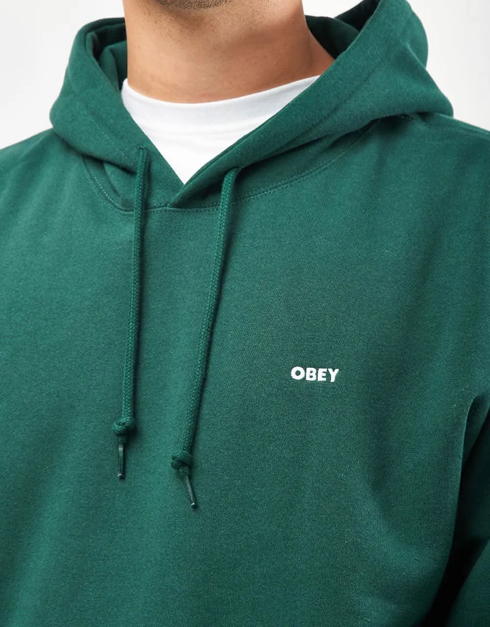 Obey Established Works Bold II Pullover Hoodie - Rain Forest