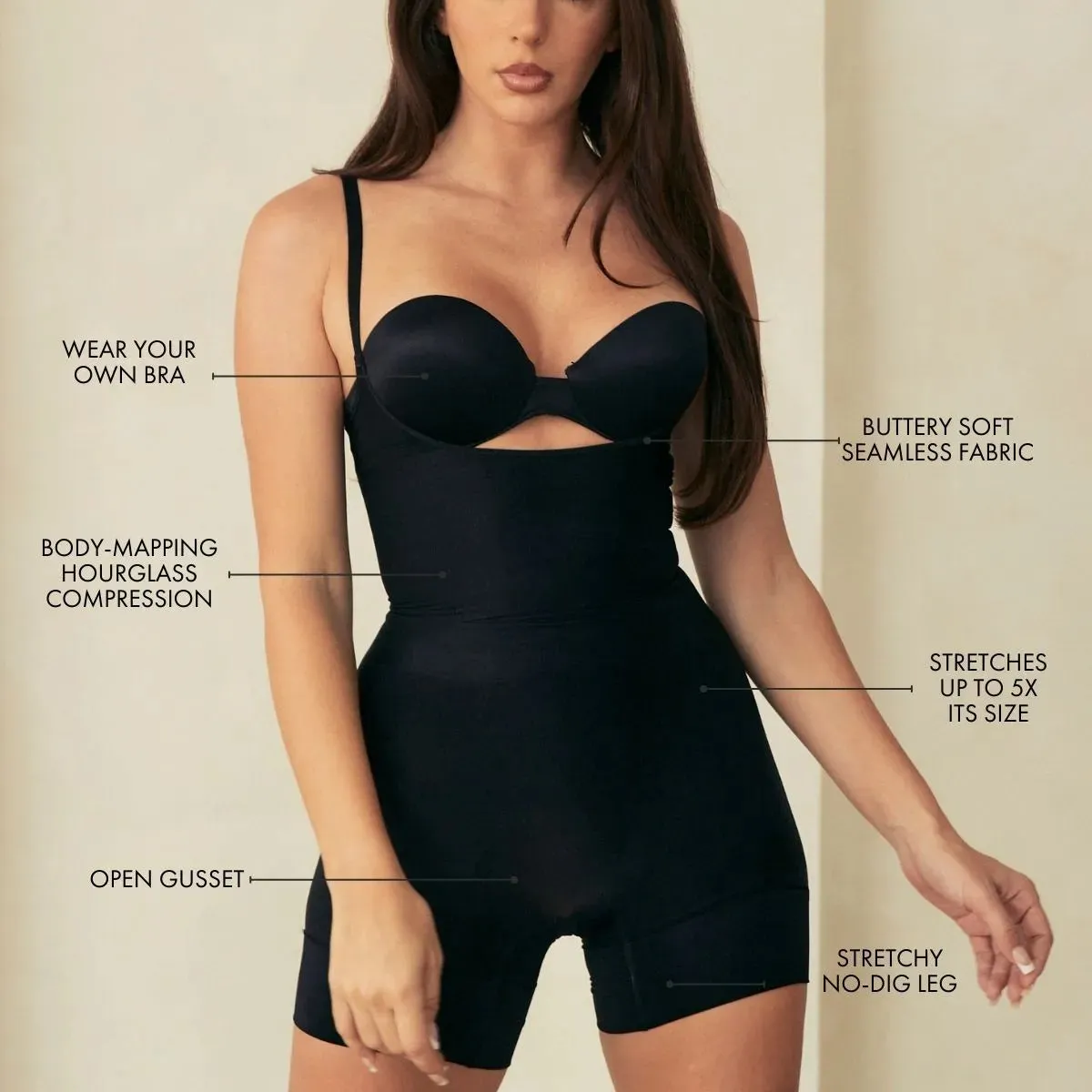 Open Bust Butter Sculpt® Seamless Shapesuit