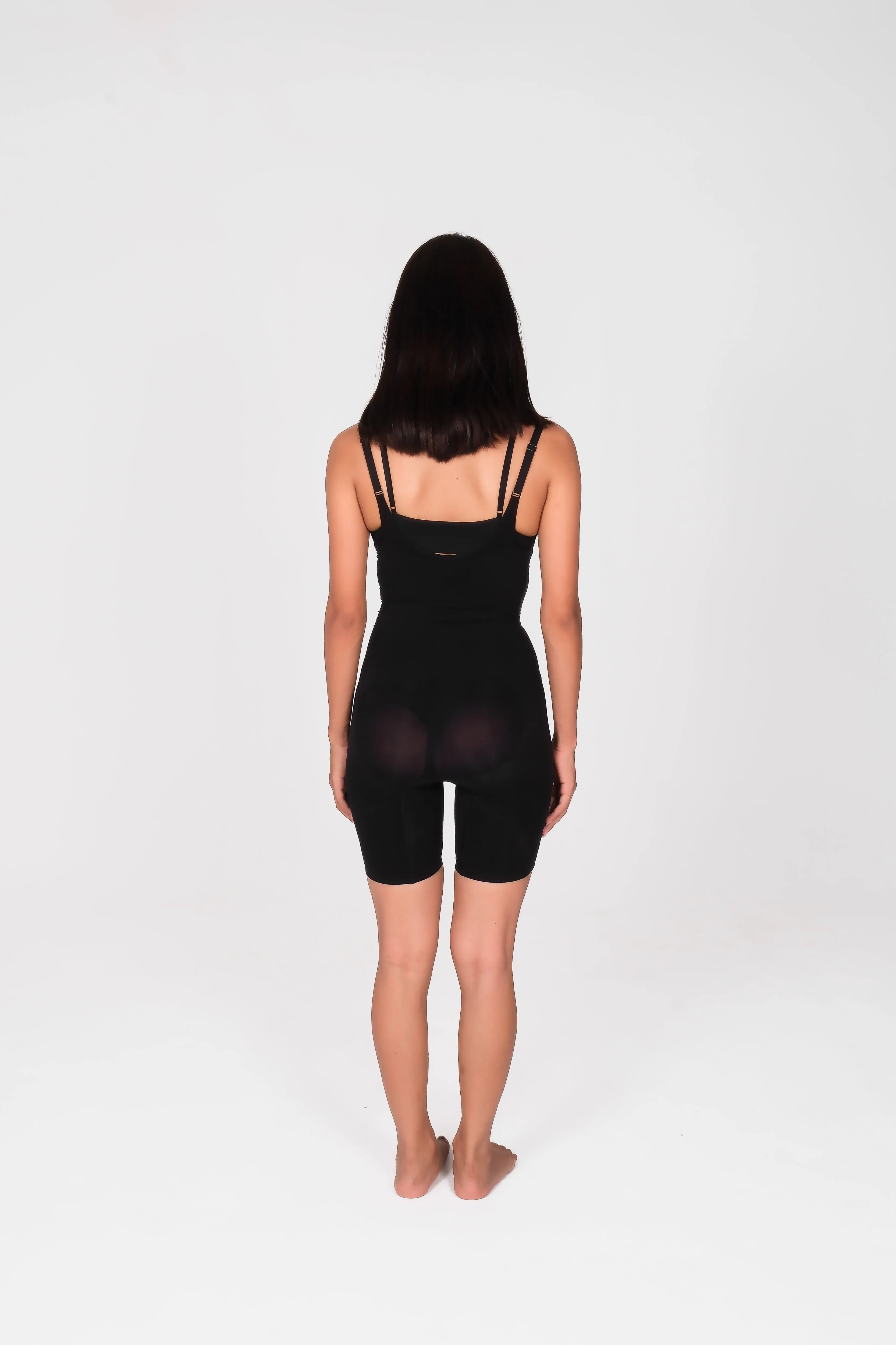 Open Bust Mid Thigh Bodysuit