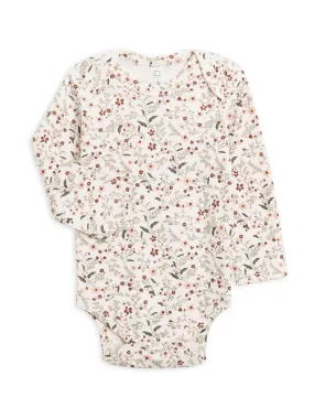 Organic Bodysuit | Hailey Floral / Fawn - LAST ONE 18/24M