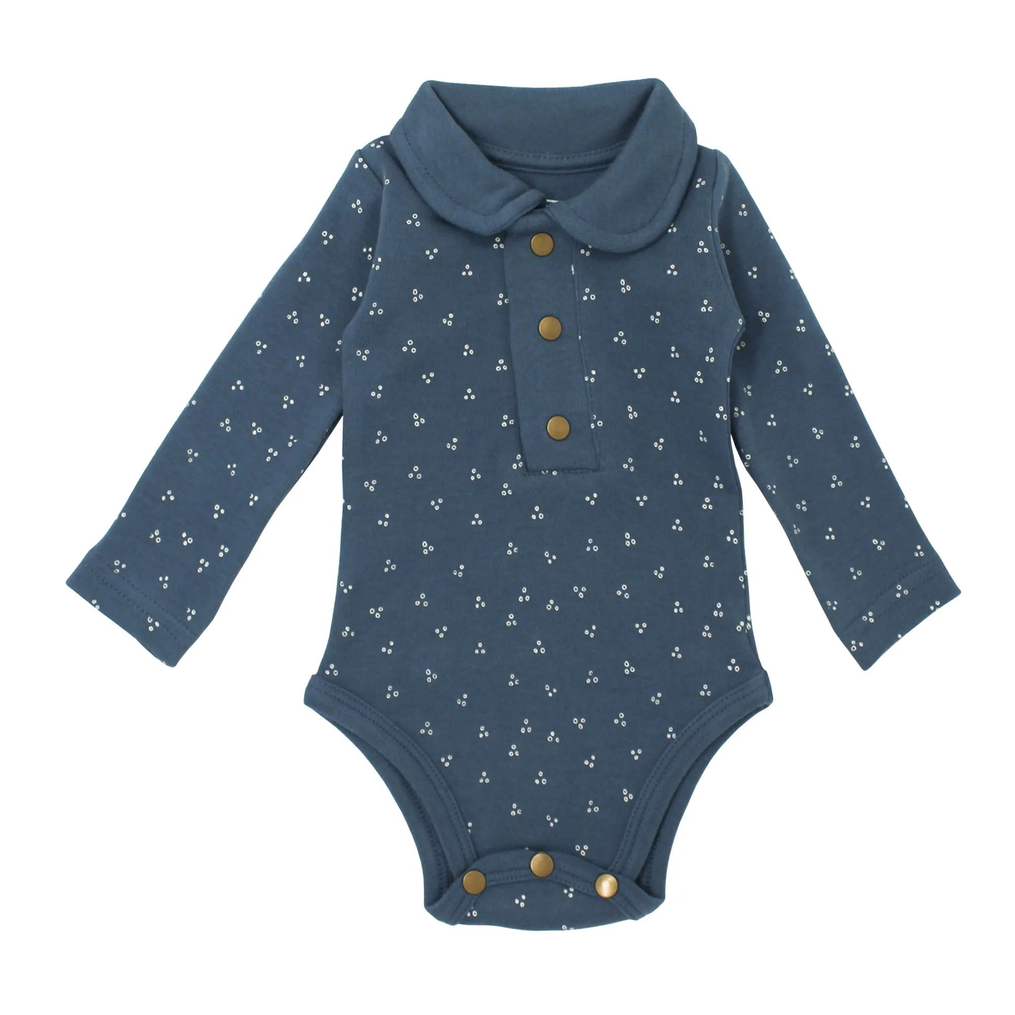 Organic Polo Long Sleeve Bodysuits