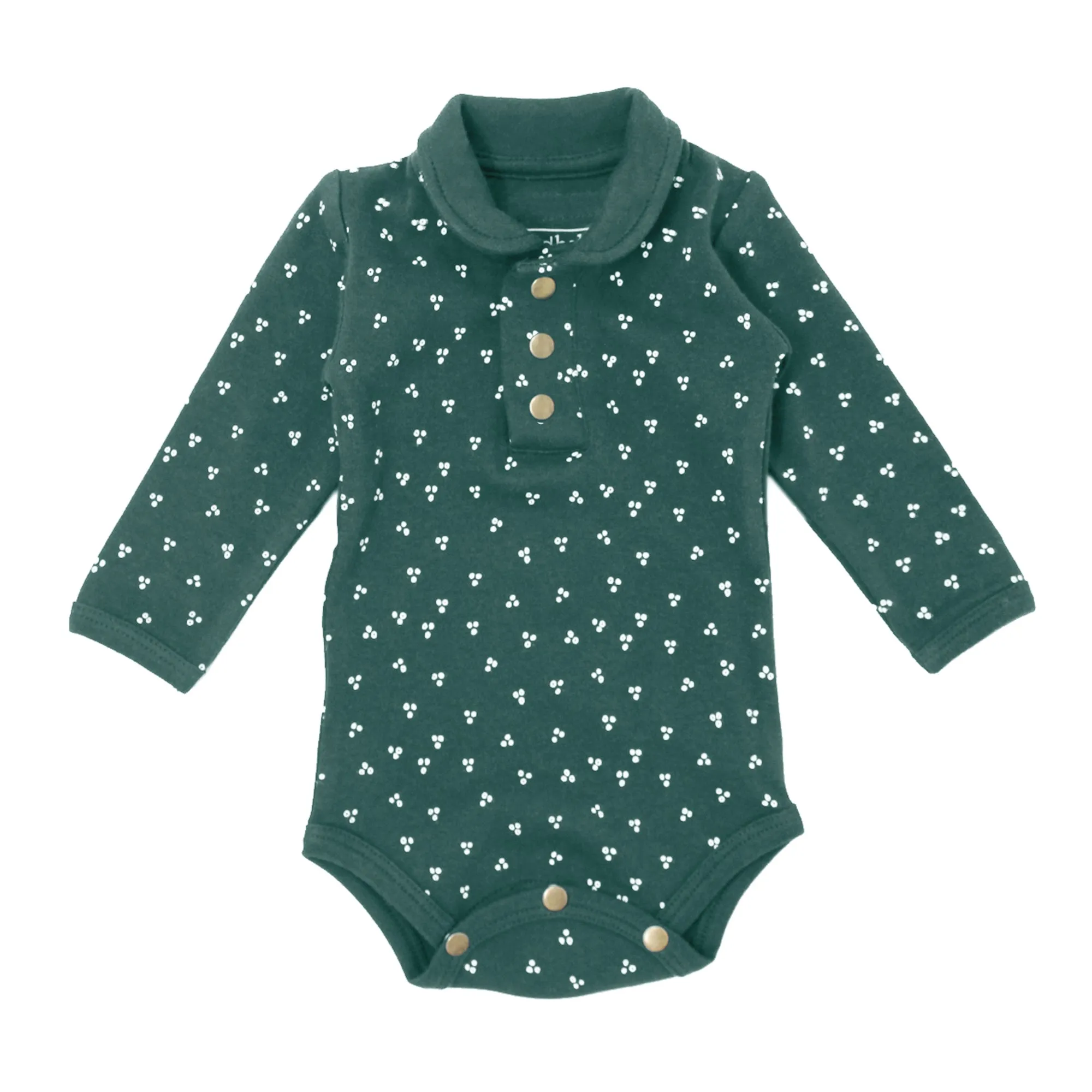 Organic Polo Long Sleeve Bodysuits