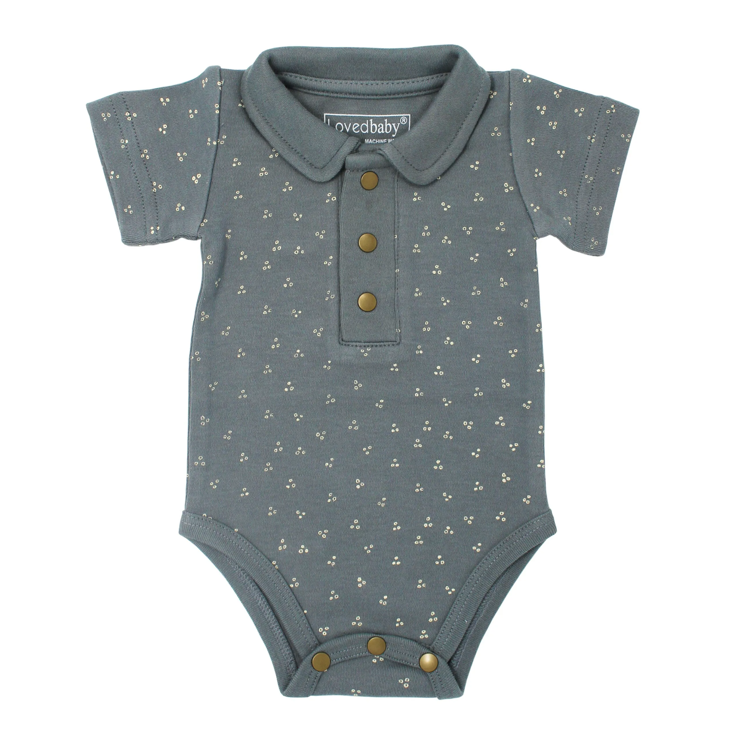 Organic Polo Short Sleeve Bodysuits