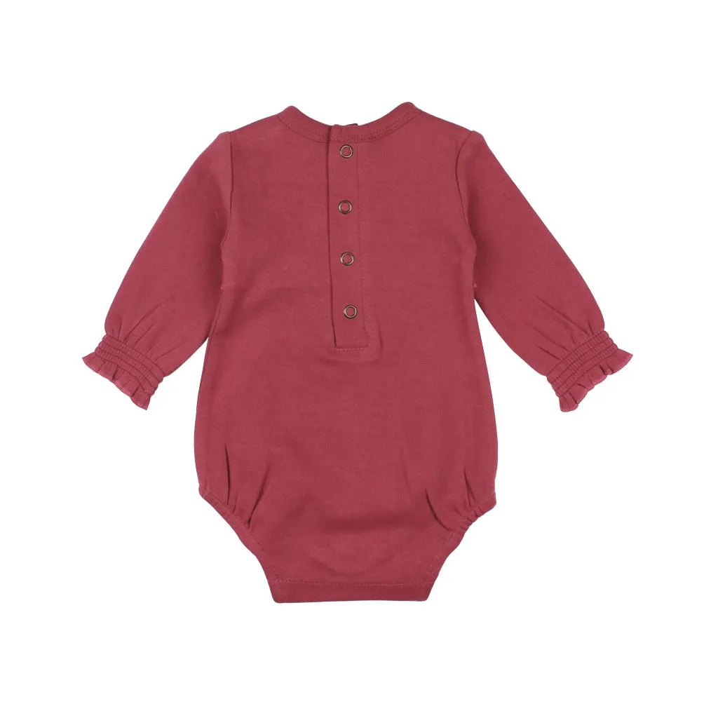 Organic Smocked Bodysuit & Pants Set