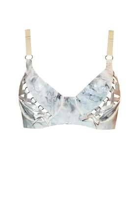 Papilio Split Cup White Latex Bra