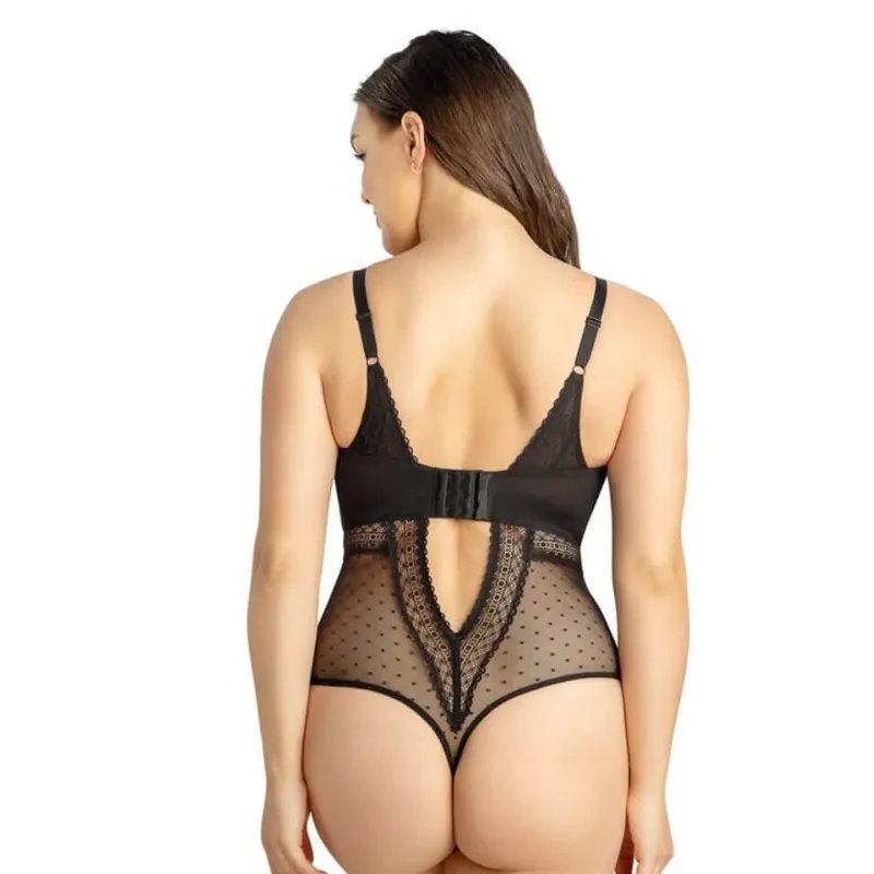 Parfait Mia Dot Bodysuit Black