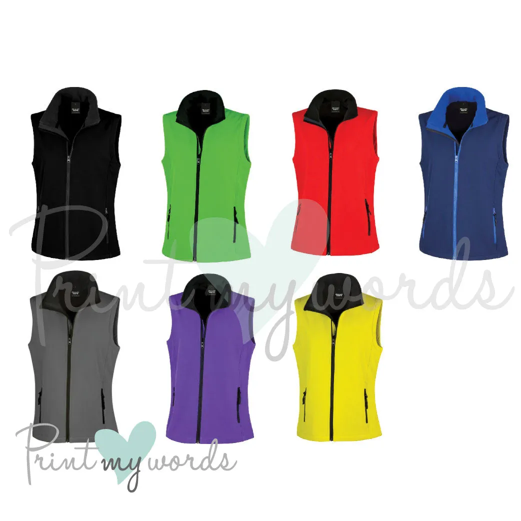 Personalised 'Horse Racing' Soft Shell Body Warmer Gilet Jacket