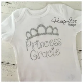 Personalized Princess Bodysuit - Silver or Gold