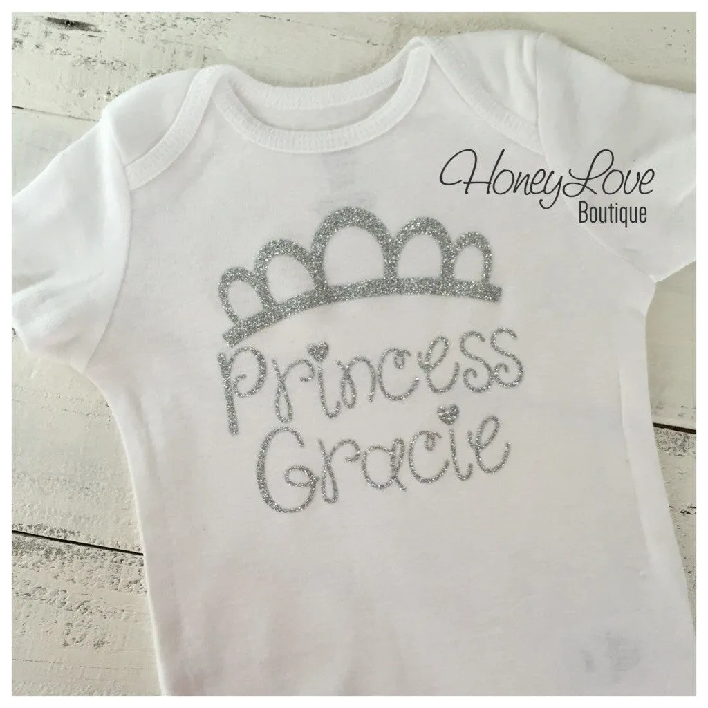 Personalized Princess Bodysuit - Silver or Gold