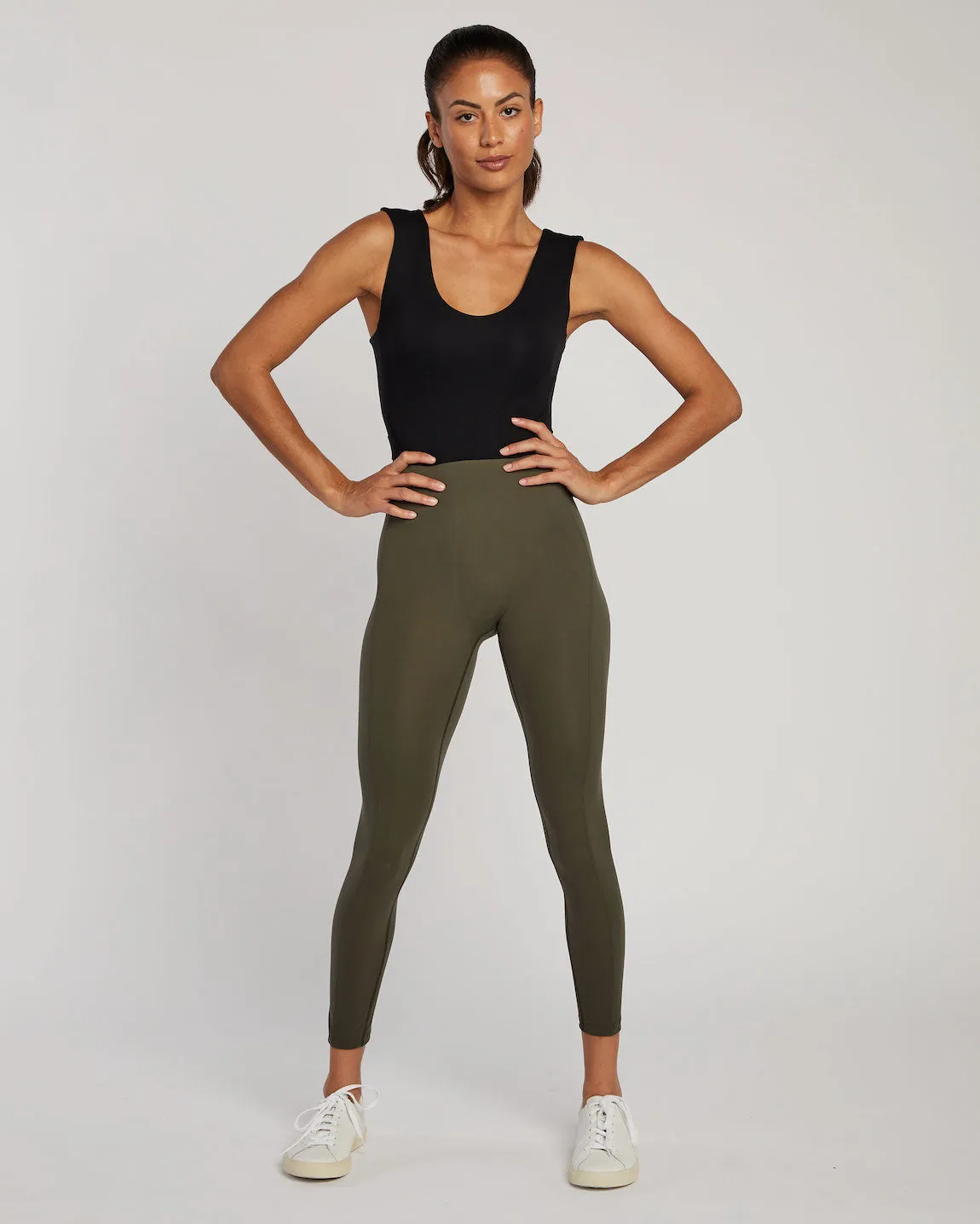 Phoebe Bodysuit - Olive and Black