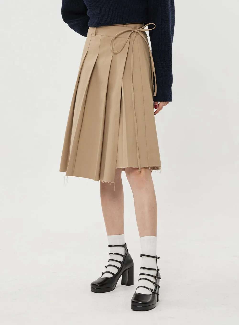 Pleated Midi Skirt BF314