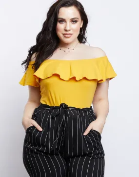 Plus Size Kaylie Off-The-Shoulder Bodysuit