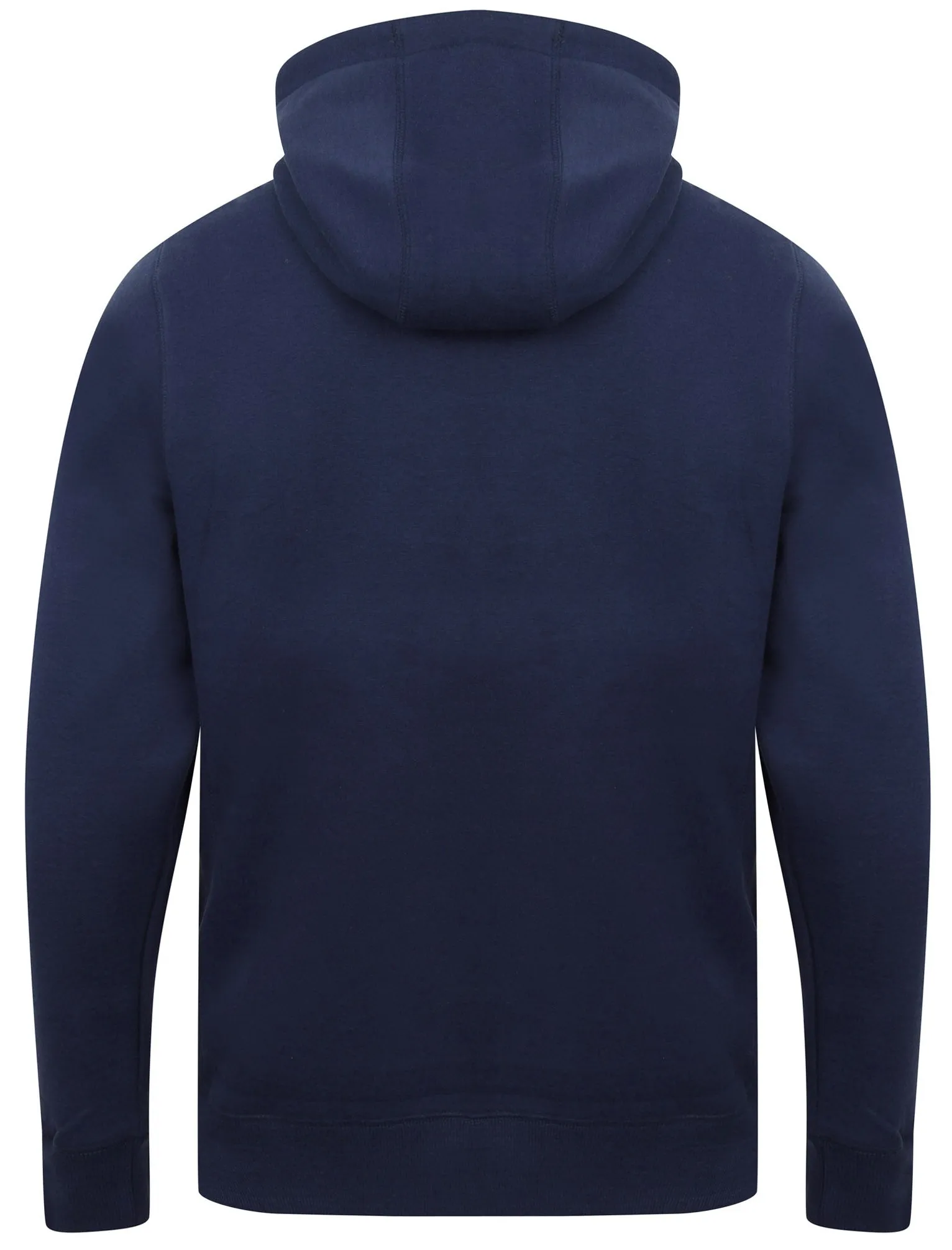 Portopalo Cove Brush Back Fleece Pullover Hoodie In Medieval Blue - Tokyo Laundry