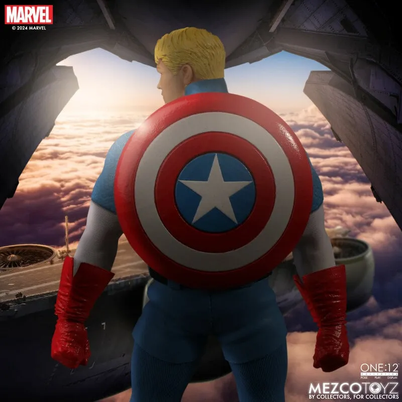 **Pre Order**Mezco One 12 Captain America Silver Age Edition Action Figure