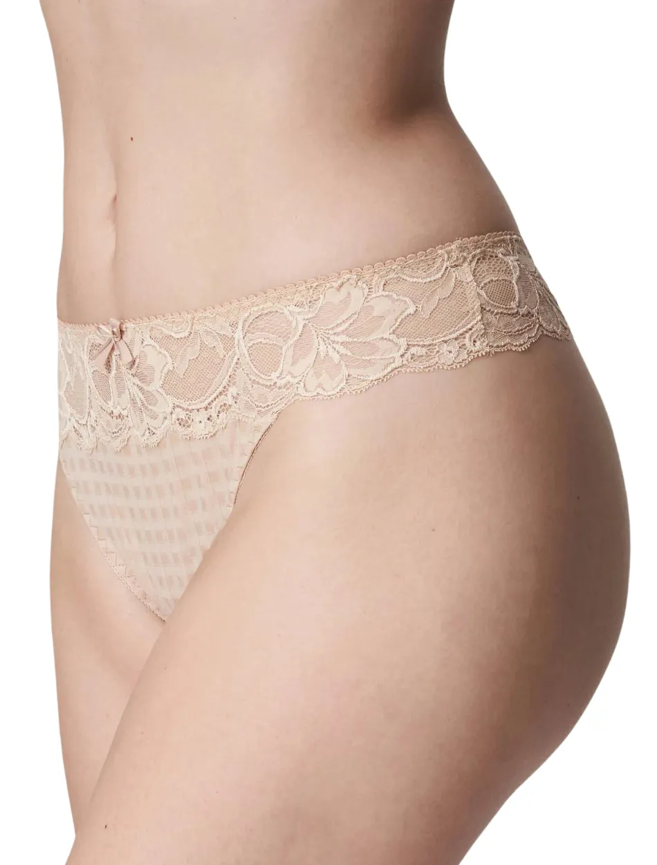 PrimaDonna Madison Thong, Caffe Latte | Prima Donna Thong | Beige Thong Panties