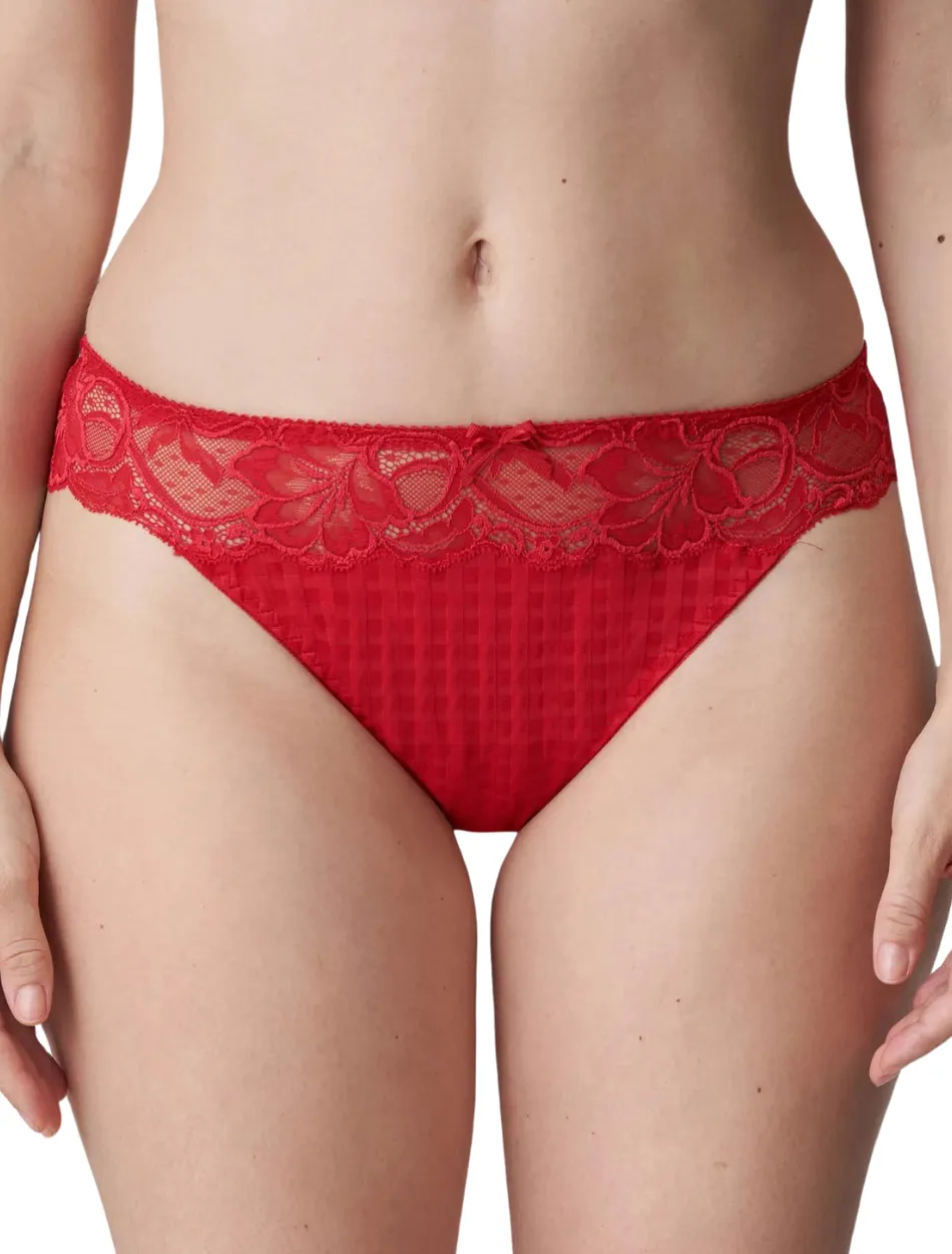 PrimaDonna Madison Thong, Scarlet | Red Thong Panty | Red Primadonna Panty