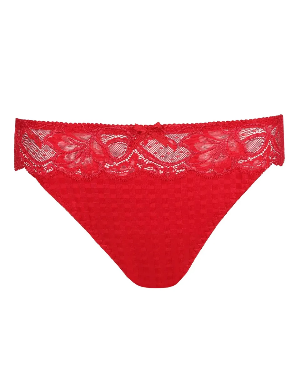 PrimaDonna Madison Thong, Scarlet | Red Thong Panty | Red Primadonna Panty