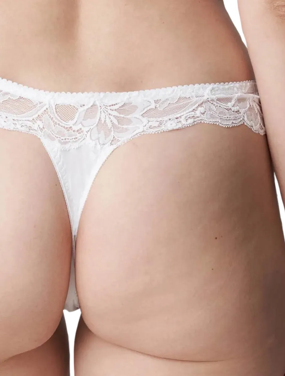 PrimaDonna Madison Thong, White | White Thong Panty | White PrimaDonna Panties