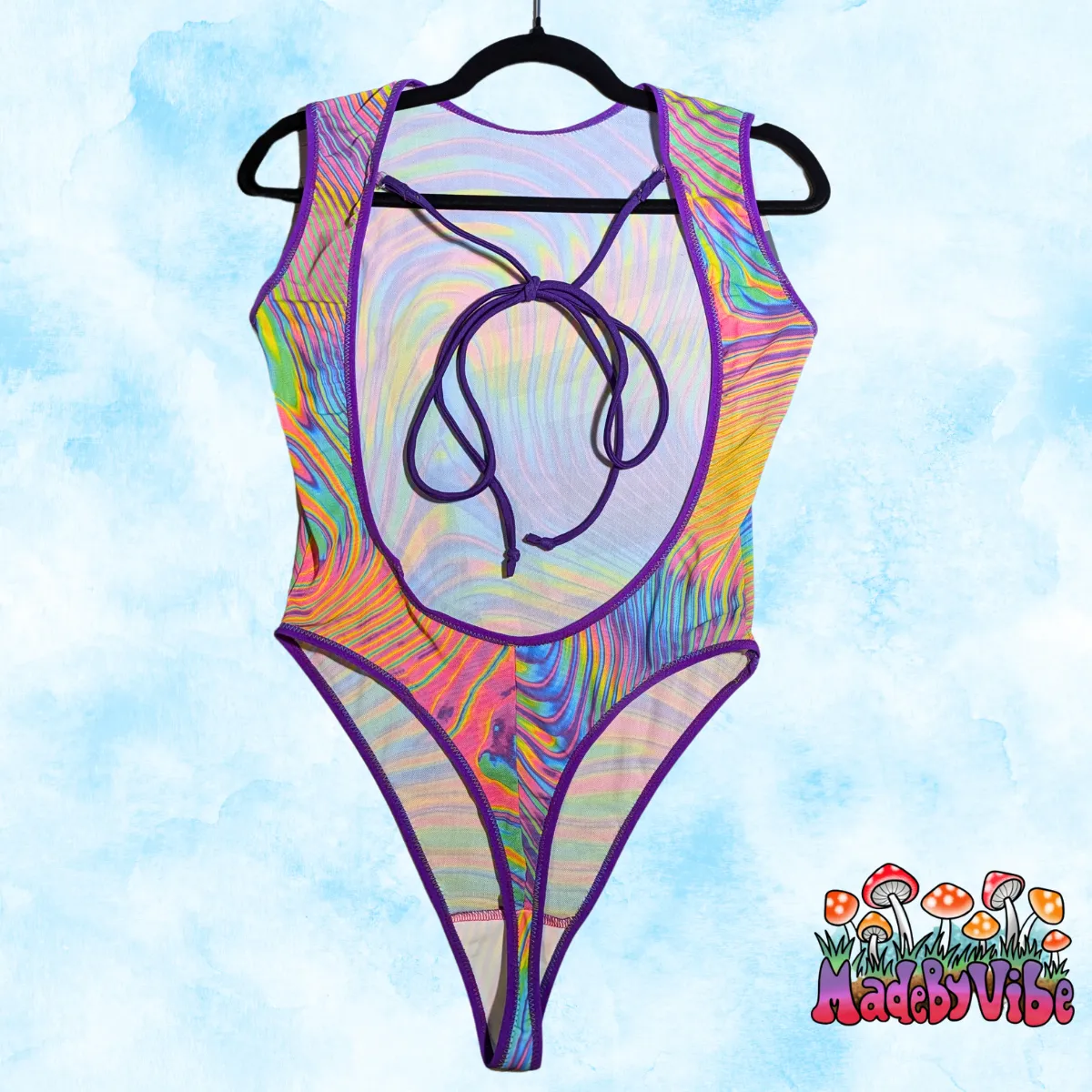 Prismatic Mesh Bodysuit - Made to Order