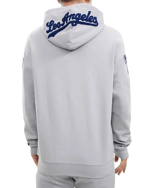 PRO STANDARD LOS ANGELES DODGERS LOGO ZIPPER HOODY-GREY