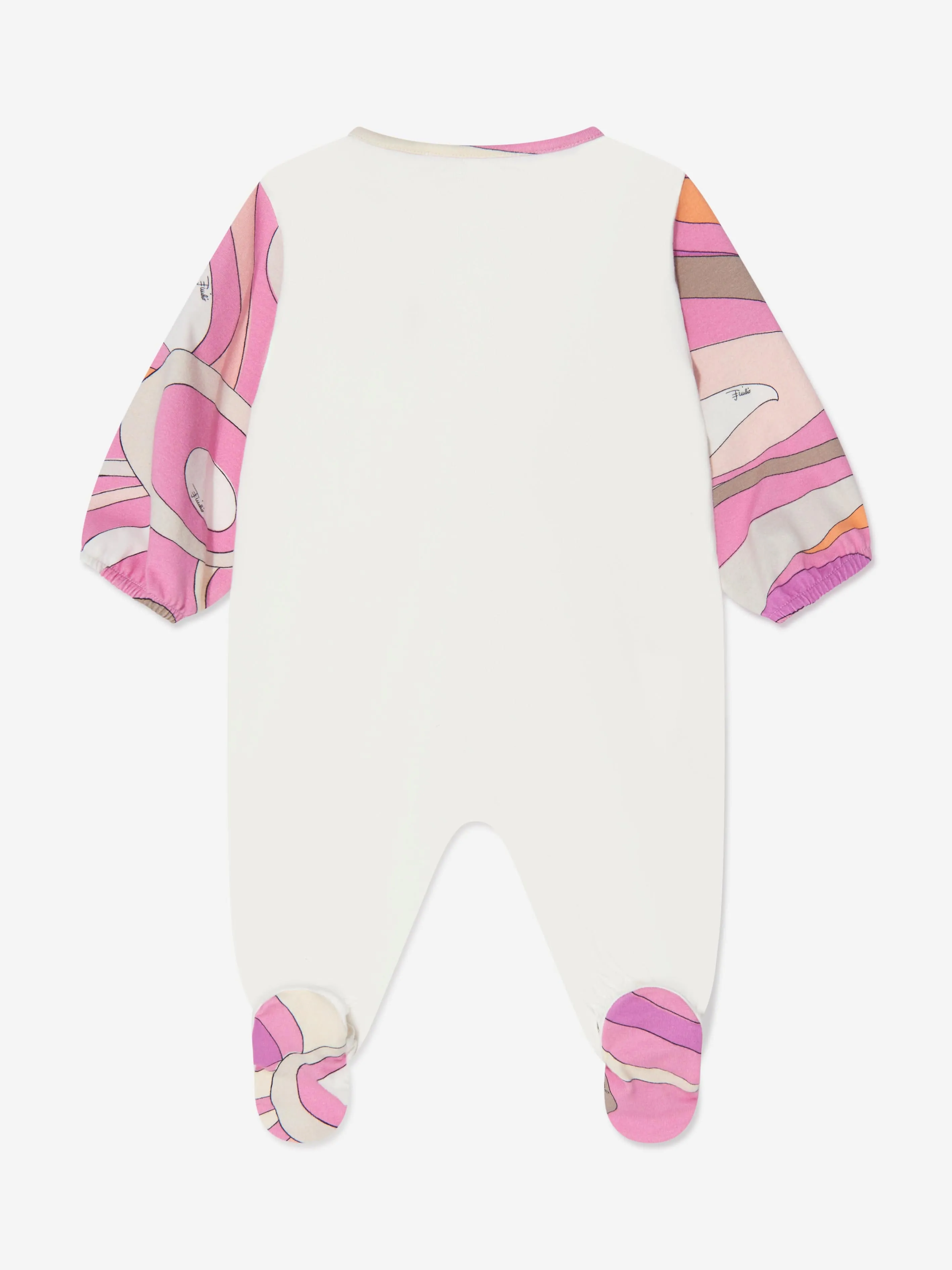 Pucci Baby Girls Babygrow Set in Ivory