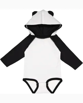 Rabbit Skins 4418 Infant Long Sleeve Fine Jersey Bodysuit With Ears