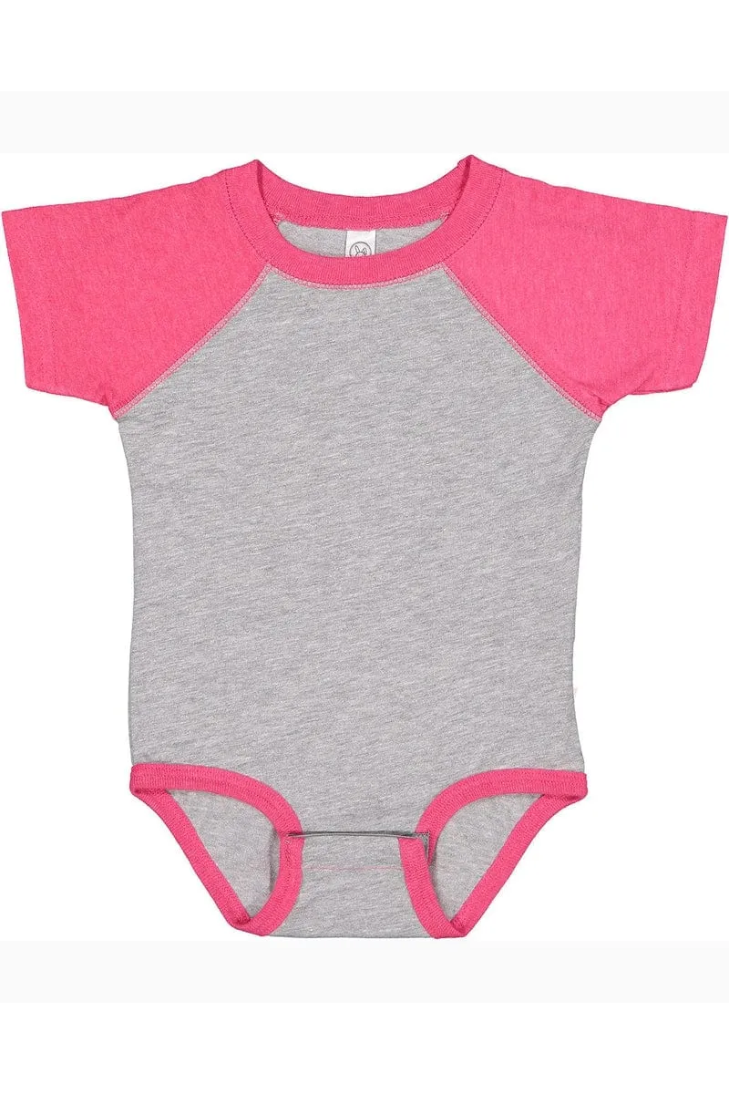 Rabbit Skins RS4430: Infant Baseball Fine Jersey Bodysuit