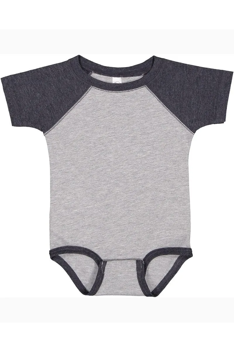 Rabbit Skins RS4430: Infant Baseball Fine Jersey Bodysuit