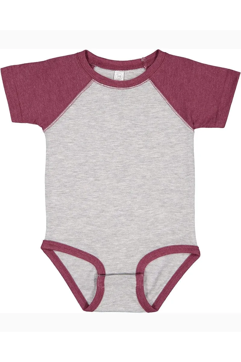 Rabbit Skins RS4430: Infant Baseball Fine Jersey Bodysuit