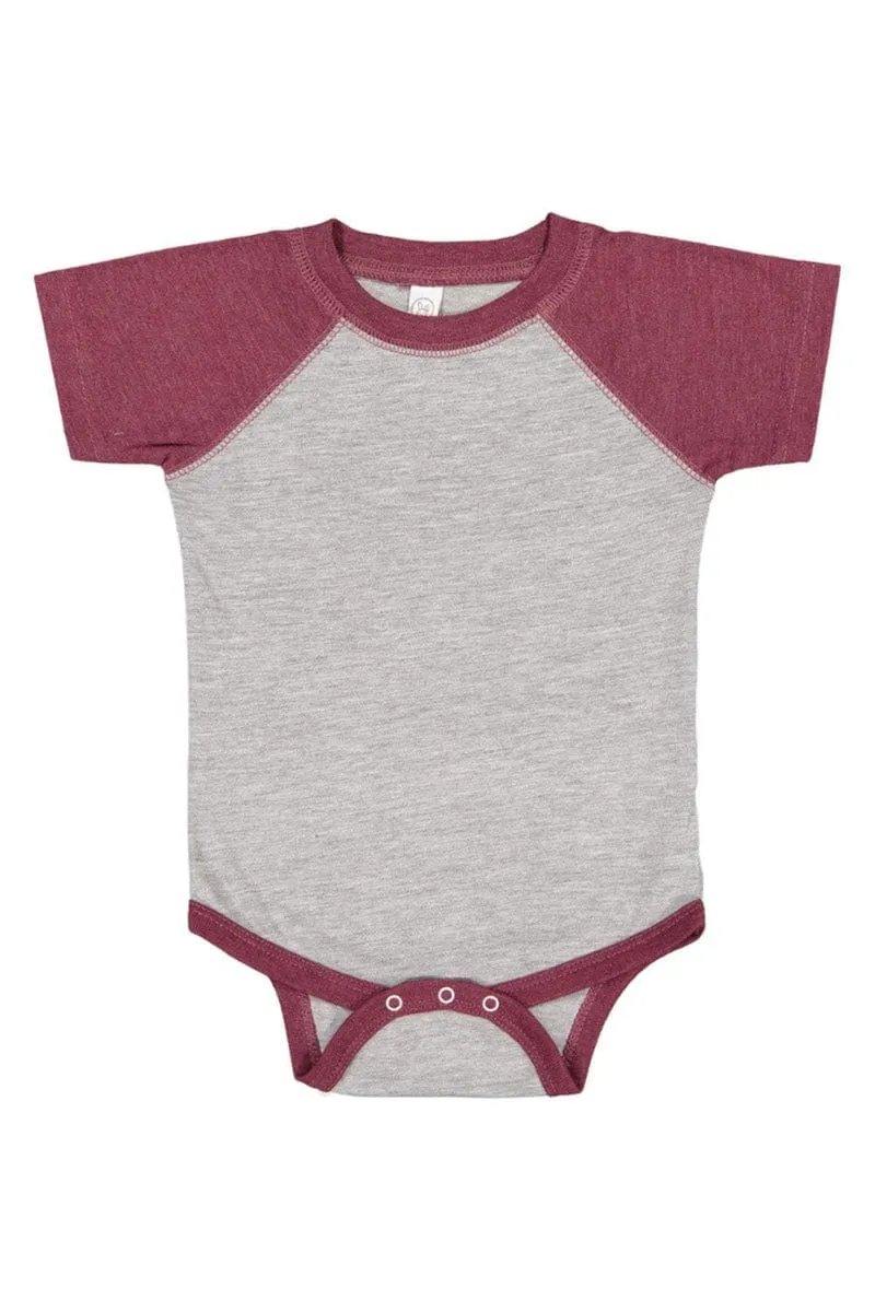 Rabbit Skins RS4430: Infant Baseball Fine Jersey Bodysuit