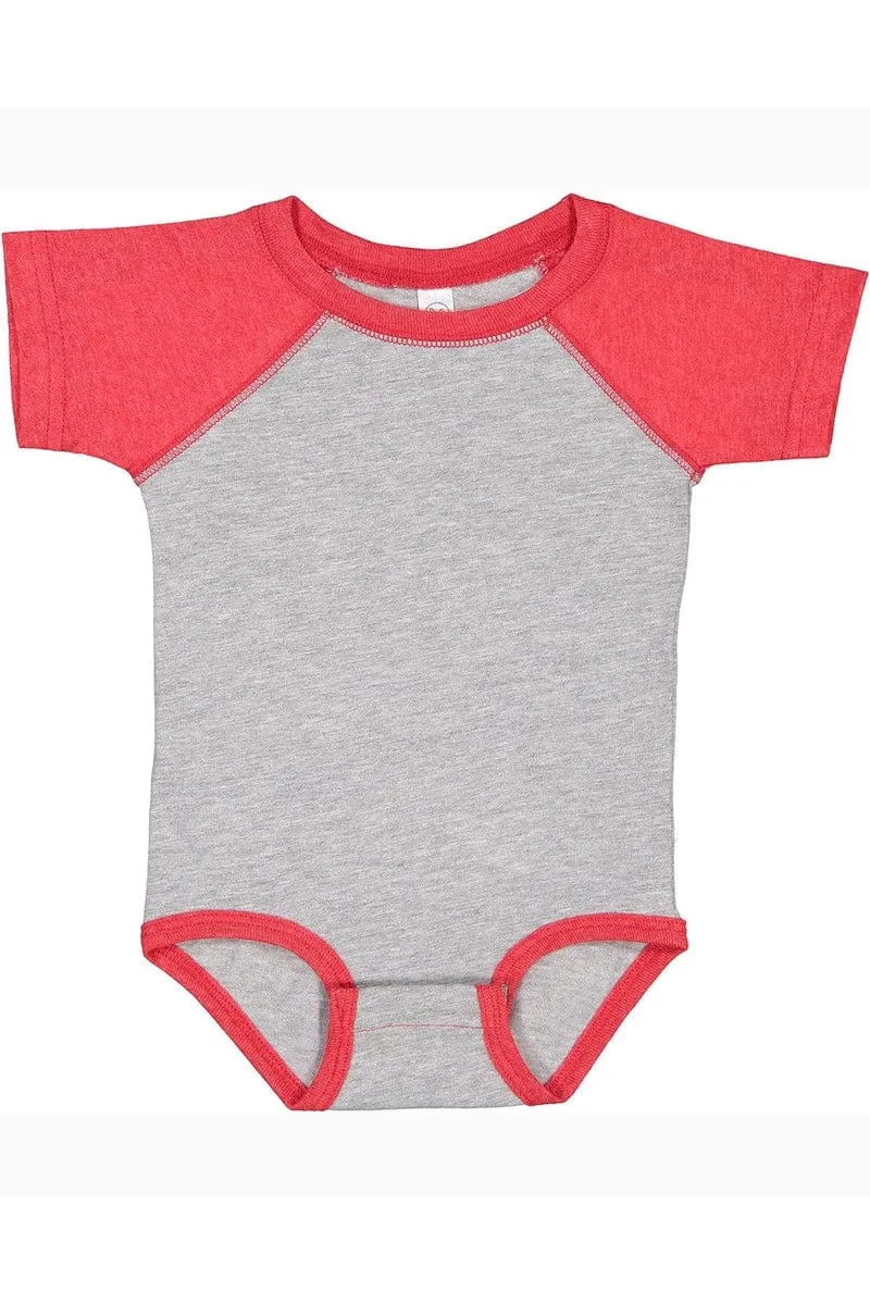 Rabbit Skins RS4430: Infant Baseball Fine Jersey Bodysuit